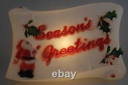 Vtg Santa Seasons Greetings Empire 1976 Blow Mold 17 Christmas Holiday Lighted