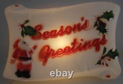 Vtg Santa Seasons Greetings Empire 1976 Blow Mold 17 Christmas Holiday Lighted