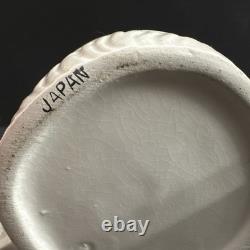 Vtg Set of 4 Christmas Winking Santa Mugs Handles Spell NOEL Japan Commodore