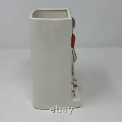 Vtg Ucagco 1950's Girl Decorating Christmas Tree Ceramic Vase Japan