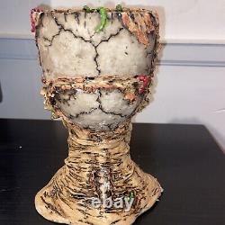 Vtg Zombie Chip N Dip Holder By Spencer's Halloween Party Decoration Scary