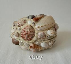 WENDY ADDISON Shell Art Egg Box Handmade Original 1996