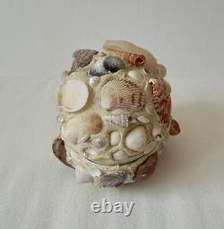 WENDY ADDISON Shell Art Egg Box Handmade Original 1996