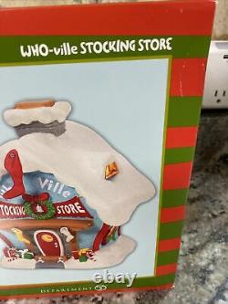 WHO-VILLE STOCKING STORE Grinch Who Stole Christmas Village NEW 2021 NEW