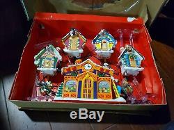 WOW! Mr Christmas Mickey's Clock Shop Animated Lighted Musical 1993. Pre-owned