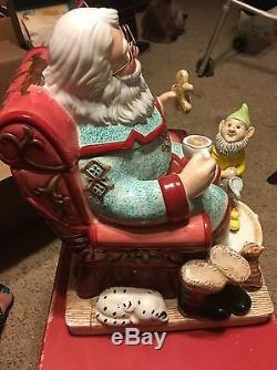 Waterford Holiday Heirlooms Tea Time For Santa Cookie Jar Third Edition