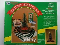 Westrim Beaded Mini Christmas Tree Kit with prestrung beads. Vintage, collectible