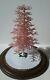 Westrim Beaded Mini Christmas Tree Pink Ready To Decorate, With Base & Skirt