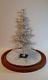 Westrim Beaded Mini Christmas Tree White Ready To Decorate, With Base & Skirt