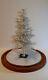 Westrim Beaded Mini Christmas Tree White Ready To Decorate, With Base & Skirt