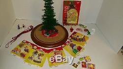 Westrim Beaded Mini Christmas Tree set, with rare decorations! Unique Lot