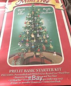 Westrim Mini Glass Beaded Christmas Tree Basic Starter Kit Holiday Pre Lit Tree