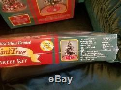 Westrim Mini Glass Beaded Christmas Tree Basic Starter Kit Holiday Pre Lit Tree