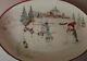 Williams Sonoma Holiday Snowman Christmas Large Oval Platter New In Box