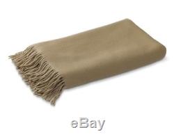 Williams Sonoma Solid Cashmere Throw, Dark Taupe New wo tag