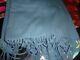 Williams Sonoma Solid Cashmere Throw Blue Color 50 X 65 New Wo Tag