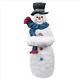 Winter Snowman Christmas Snowball Tray Pedestal Table
