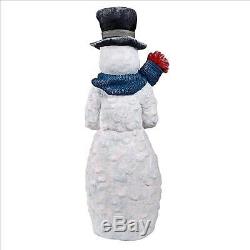 Winter Snowman Christmas Snowball Tray Pedestal Table