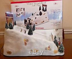 Winter Wonderland Half Pipe Rare Mr Christmas Snowboarding Xmas Decoration 9/10