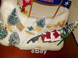 Winter Wonderland Half Pipe Rare Mr Christmas Snowboarding Xmas Decoration 9/10