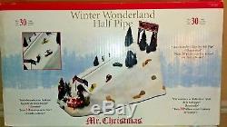 Winter Wonderland Half Pipe Rare Mr Christmas Snowboarding Xmas Decoration 9/10