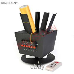 Wireless remote control 6 channel rotating cold fireworks firing system machine