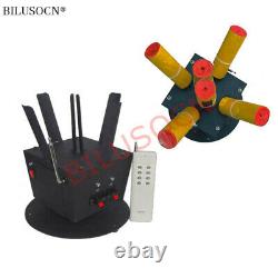 Wireless remote control 6 channel rotating cold fireworks firing system machine