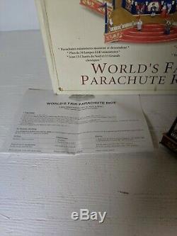 Working Mr. Christmas Gold Label Worlds Fair Parachute Ride Music Lights