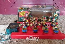 Working Vintage Disney Mickeys Marching Band Mr Christmas 1994 35 Carols