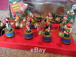 Working Vintage Disney Mickeys Marching Band Mr Christmas 1994 35 Carols