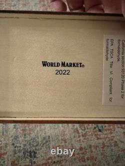 World Market 2022 Laser Cut Wood MCM House LED Scottie Dogs Christmas Carport