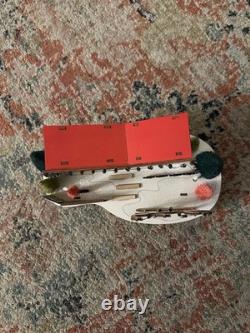 World Market Laser Cut Wood MCM House LED Flamingo Cat Red Door