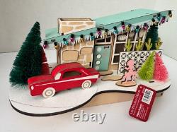 World Market Laser Cut Wood Mid Century Modern House LED Holiday Decor NWT 2020 World Market Laser Cut Wood Mid Century Modern House LED Holiday Decor NWT 2020