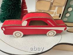 World Market Laser Cut Wood Mid Century Modern House LED Holiday Decor NWT 2020 World Market Laser Cut Wood Mid Century Modern House LED Holiday Decor NWT 2020