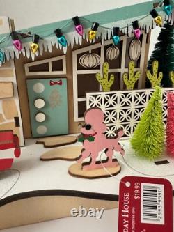 World Market Laser Cut Wood Mid Century Modern House LED Holiday Decor NWT 2020 World Market Laser Cut Wood Mid Century Modern House LED Holiday Decor NWT 2020