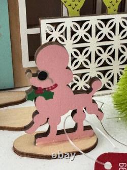 World Market Laser Cut Wood Mid Century Modern House LED Holiday Decor NWT 2020 World Market Laser Cut Wood Mid Century Modern House LED Holiday Decor NWT 2020