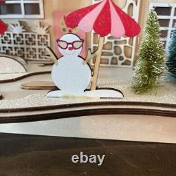 World Market Laser Cut Wood Mid Century Modern House LED Holiday Decor NWT 2022 World Market Laser Cut Wood Mid Century Modern House LED Holiday Decor NWT 2022