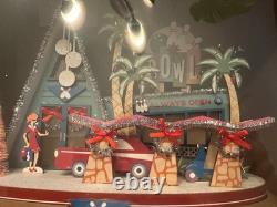 World Market Laser Cut Wood Mid Century Modern House LED Holiday Decor NWT 2025