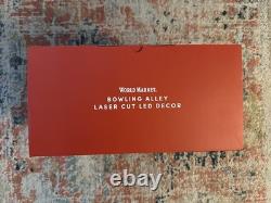 World Market Laser Cut Wood Mid Century Modern House LED Holiday Decor NWT 2025