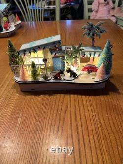 World Market Laser Cut Wood Mid Century Modern House Scotty dogs LED 2022