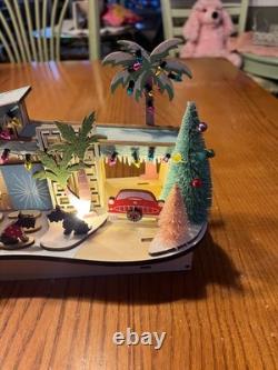 World Market Laser Cut Wood Mid Century Modern House Scotty dogs LED 2022