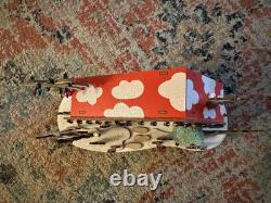 World Market Laser Cut Wood Mid Century Oasis Lounge LED Christmas House 2022